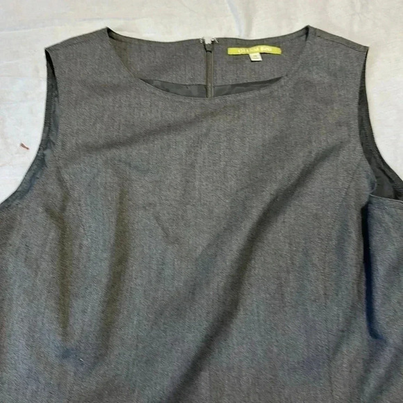 Gianni Bini Womens Belted Pocketed Wool Business Midi Dress size 12 Gray - Picture 3 of 6